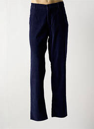 Pantalon droit tissage velours taille normale bleu TRUSSARDI JEANS homme