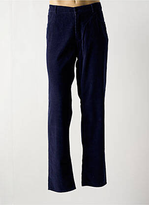 Pantalon droit tissage velours taille normale bleu TRUSSARDI JEANS homme