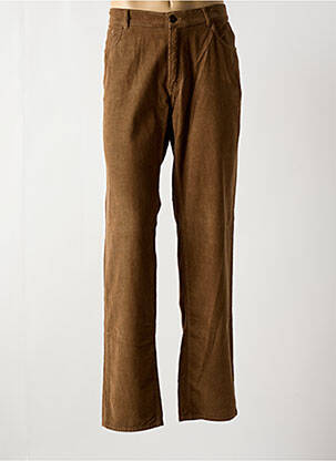Pantalon droit tissage velours taille normale marron TRUSSARDI JEANS homme