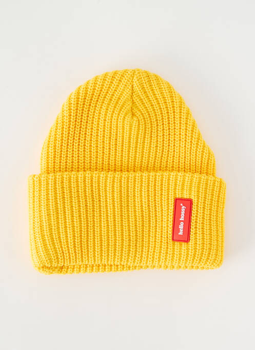 Bonnet jaune HELLO HOSSY pour enfant