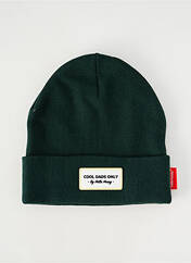 Bonnet vert HELLO HOSSY pour homme seconde vue