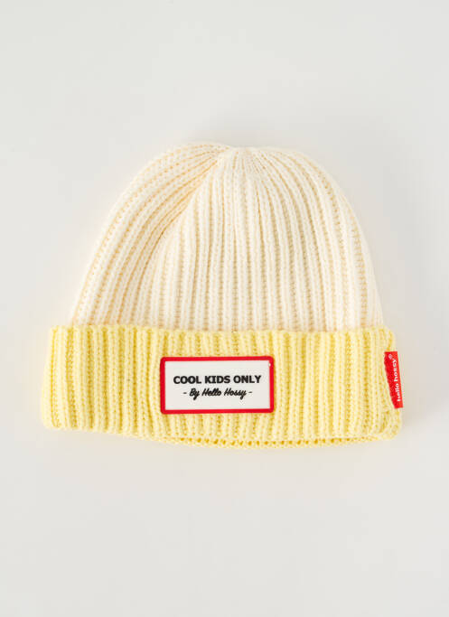 Bonnet jaune HELLO HOSSY pour enfant