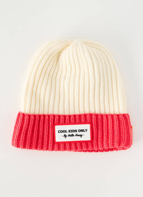 Bonnet rose HELLO HOSSY pour enfant