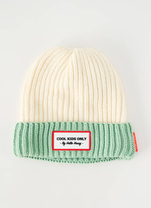 Bonnet vert HELLO HOSSY pour enfant