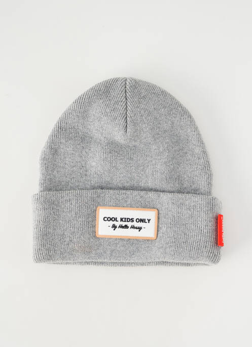 Bonnet gris HELLO HOSSY pour fille