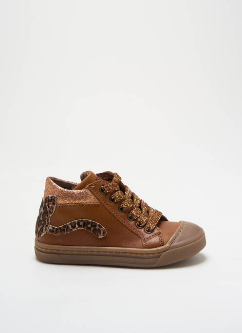 Baskets marron POLDINO pour fille