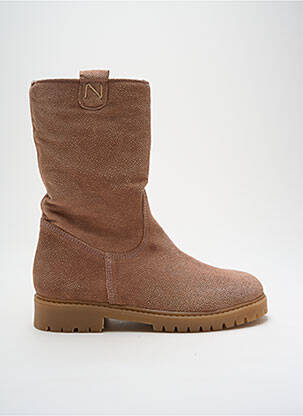 Bottines/boots matière lisse talon bas rose NÖRVIK fille