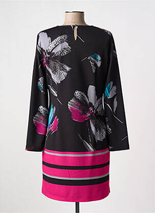 Robe courte manches longues manches longues noir DIVAS femme