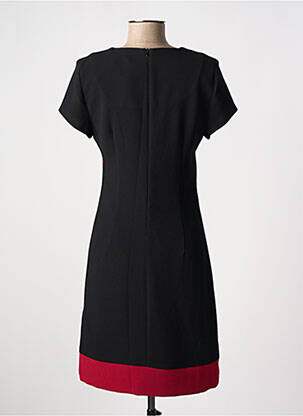 Robe courte fermeture zippée au dos manches courtes noir DIAMBRE femme