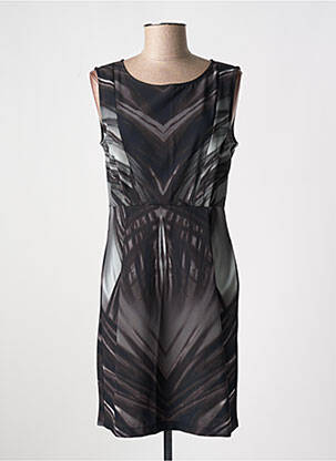 Robe courte sans manche sans manche noir CRISTINA GAVIOLI femme