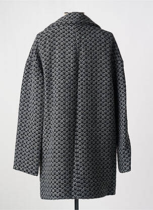 Manteau long coupe droite sans capuche gris LAUREN VIDAL femme