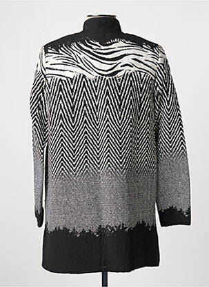 Manteau long coupe cintrée sans capuche noir PAUL BRIAL femme