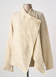 Veste casual fermeture boutonnée sur le devant beige PAUL BRIAL femme