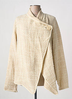 Veste casual fermeture boutonnée sur le devant beige PAUL BRIAL femme