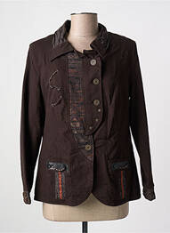 Blazer poches marron JEAN GABRIEL femme