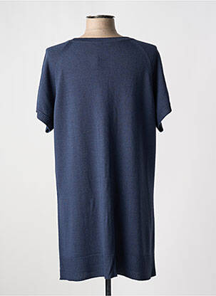 Gilet manches courtes fermeture boutonnée sur le devant bleu ESCORPION femme