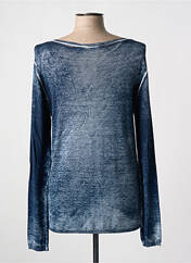 Gilet manches longues bleu LAUREN VIDAL pour femme seconde vue