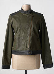 Veste simili cuir vert PAUL BRIAL pour femme seconde vue