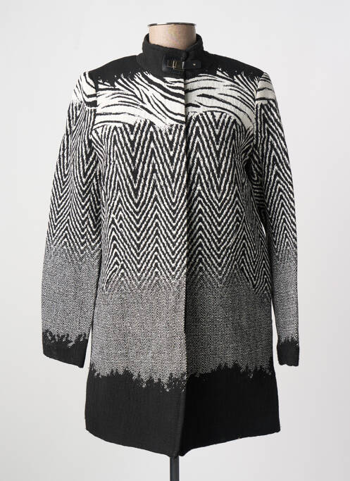 Manteau long noir PAUL BRIAL pour femme