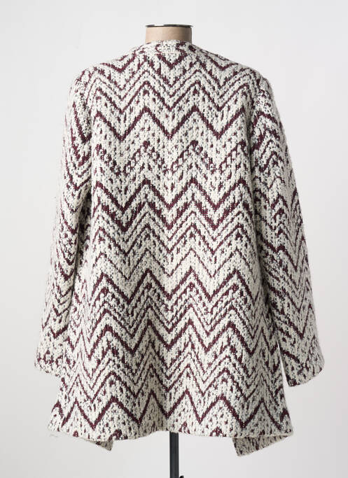 Manteau long violet LAUREN VIDAL pour femme