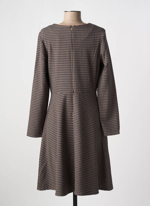 Robe mi-longue marron ESCORPION pour femme