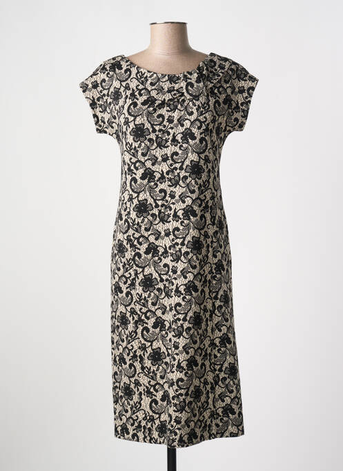 Robe mi-longue noir ESCORPION pour femme
