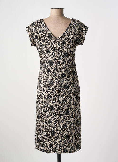 Robe mi-longue noir ESCORPION pour femme