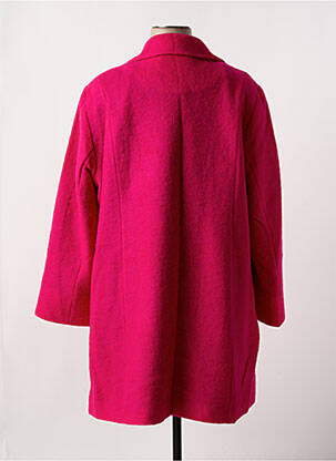 Manteau long coupe cintrée sans capuche rose KJBRAND femme