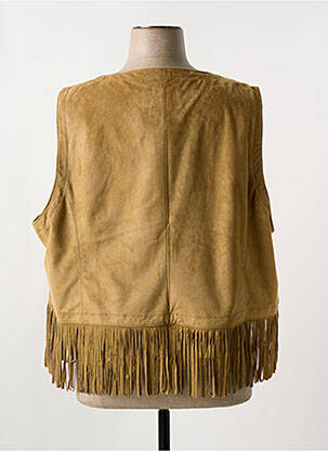 Gilet sans manche coupe cintrée marron KJBRAND femme