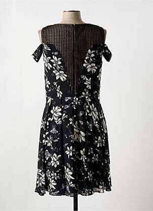 Robe mi-longue imprimé fleurs sans manche noir PAUL BRIAL femme
