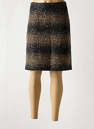 Jupe mi-longue taille normale noir PAUL BRIAL femme