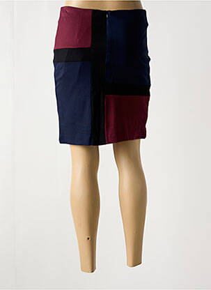Jupe mi-longue stretch bleu PAUL BRIAL femme