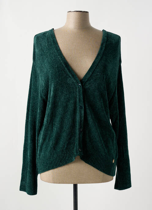 Gilet manches longues vert LE PETIT BAIGNEUR pour femme