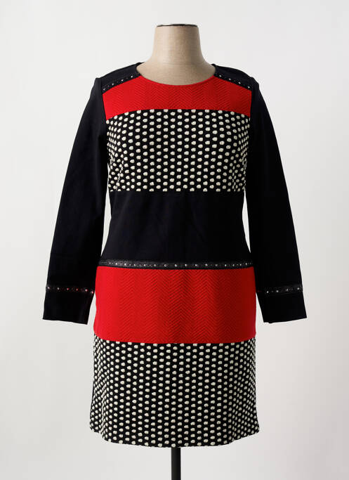 Robe mi-longue noir DIVAS pour femme