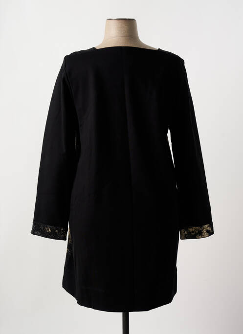 Robe mi-longue noir LAUREN VIDAL femme