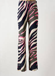 Pantalon droit taille élastique bleu DIVAS femme