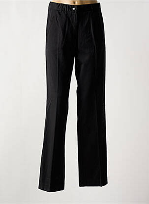 Pantalon droit fermeture zippée sous rabat boutonné noir FRED SABATIER femme