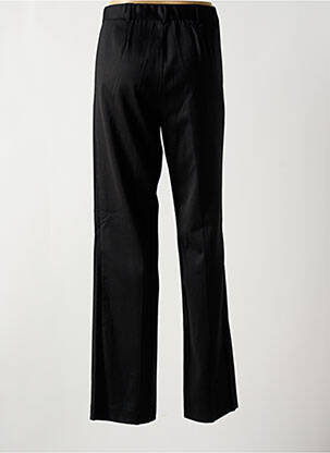 Pantalon droit fermeture zippée sous rabat boutonné noir FRED SABATIER femme