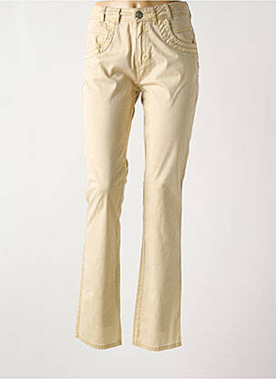 Pantalon slim poches beige FRED SABATIER femme