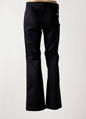 Pantalon droit fermeture zippée sous rabat boutonné noir PAUL BRIAL femme