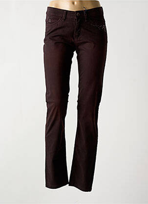 Pantalon slim poches marron TONI femme