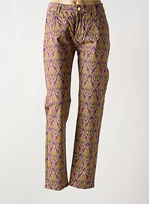 Pantalon slim poches violet ESCORPION femme