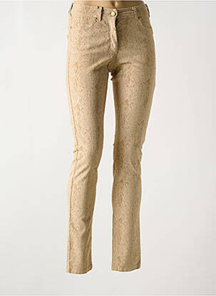 Pantalon slim poches beige PAUL BRIAL femme