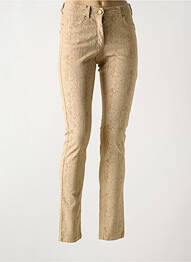 Pantalon slim poches beige PAUL BRIAL femme