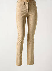 Pantalon slim beige PAUL BRIAL pour femme seconde vue