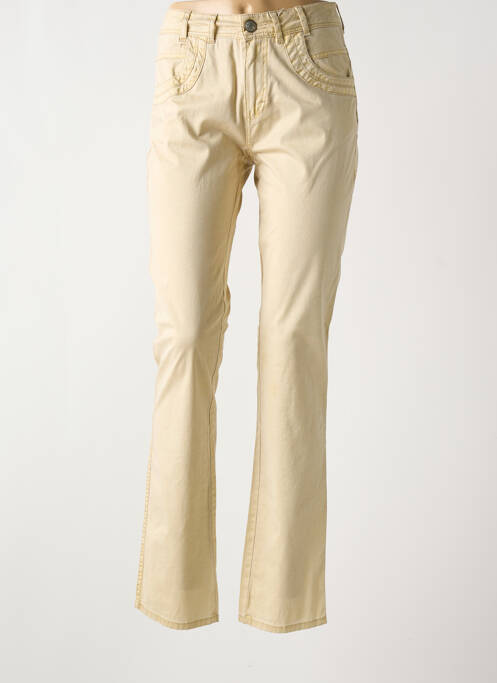 Pantalon slim beige FRED SABATIER pour femme