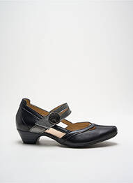 Sandales/nu pieds tissage satiné talon de 4 à 6cm noir ARIMA femme