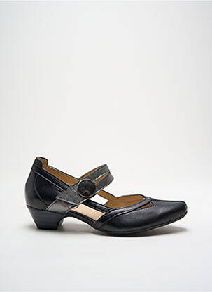 Sandales/nu pieds matière lisse talon de 4 à 6cm noir ARIMA femme