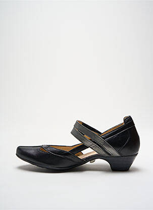 Sandales/nu pieds tissage satiné talon de 4 à 6cm noir ARIMA femme