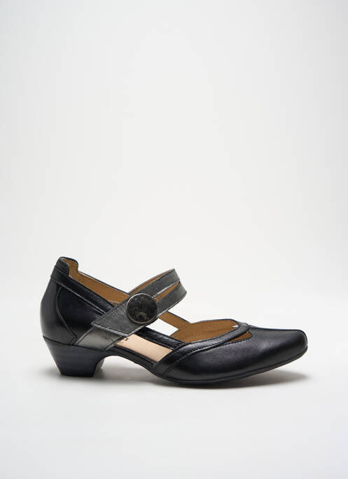 Sandales/nu pieds matière lisse talon de 4 à 6cm noir ARIMA femme